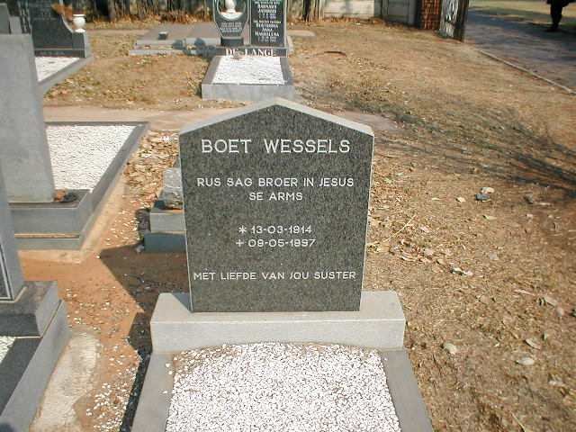WESSELS Boet 1914-1997