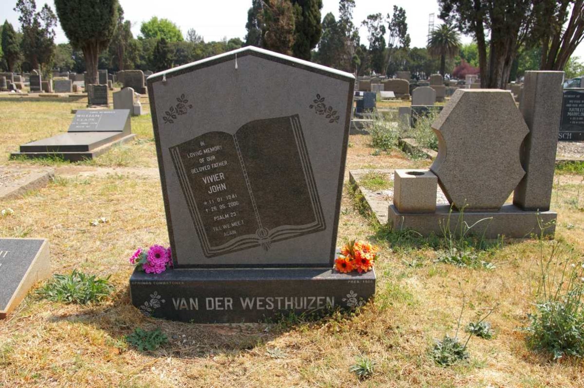 WESTHUIZEN Vivier John, van der 1941-2006