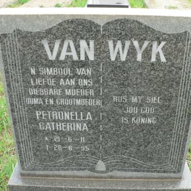 WYK Petronella Catherina, van 1911-1995