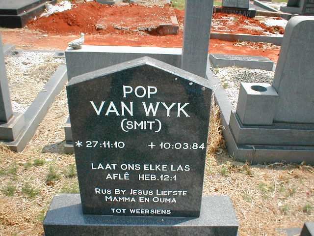 WYK Pop, van nee SMIT 1910-1984