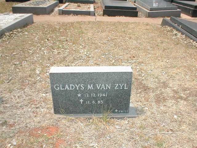 ZYL Gladys M., van 1941-1985