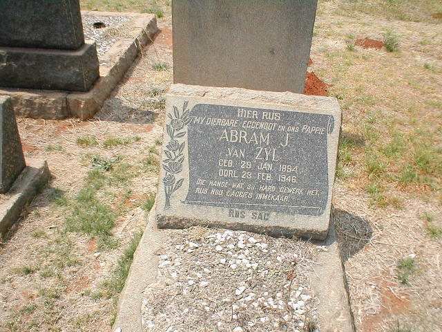 ZYL  Abram J., van 1894-1946