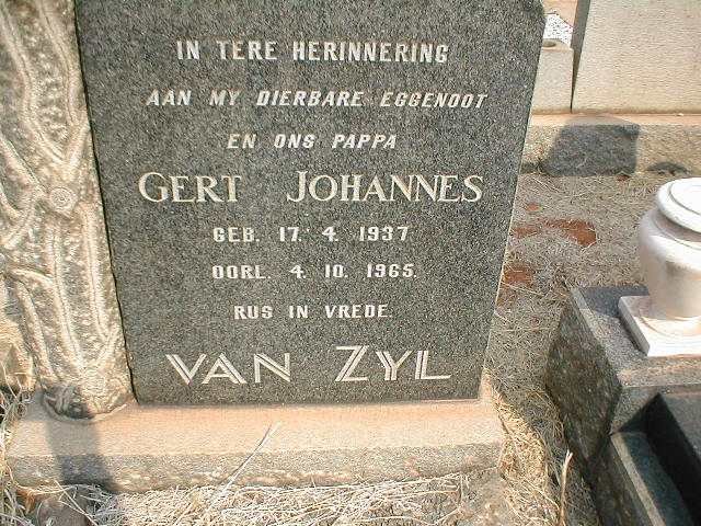 ZYL Gert Johannes, van 1937-1965