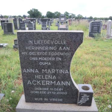ACKERMANN Anna Martina Helena 1961-2000