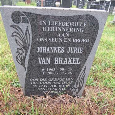 BRAKEL Johannes Jurie, van 1963-2000