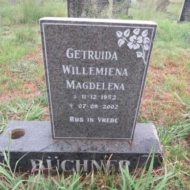 BUCHNER Getruida Willemiena Magdelena 1952-2002