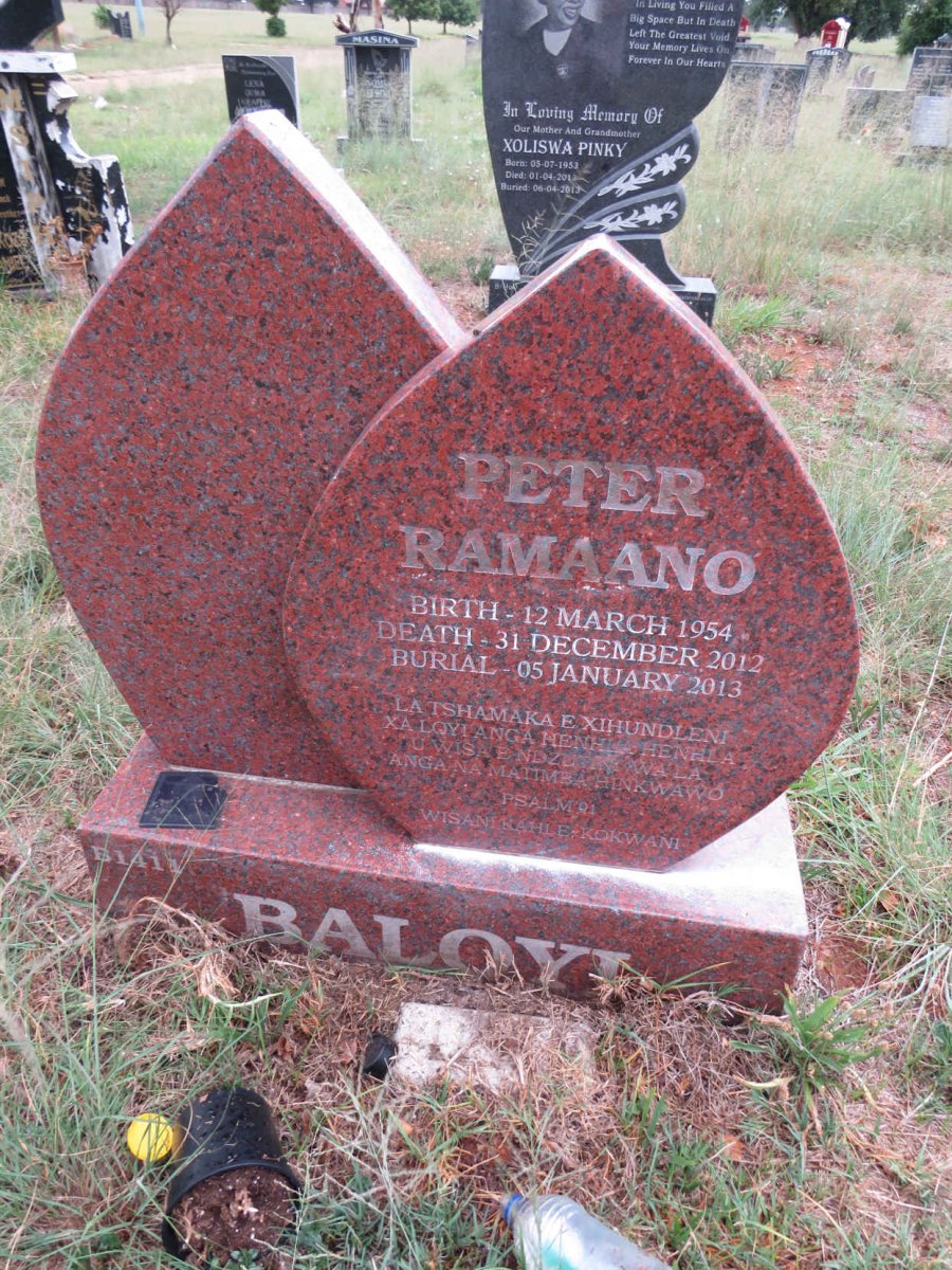 BALOYI Peter Ramaano 1954-2012
