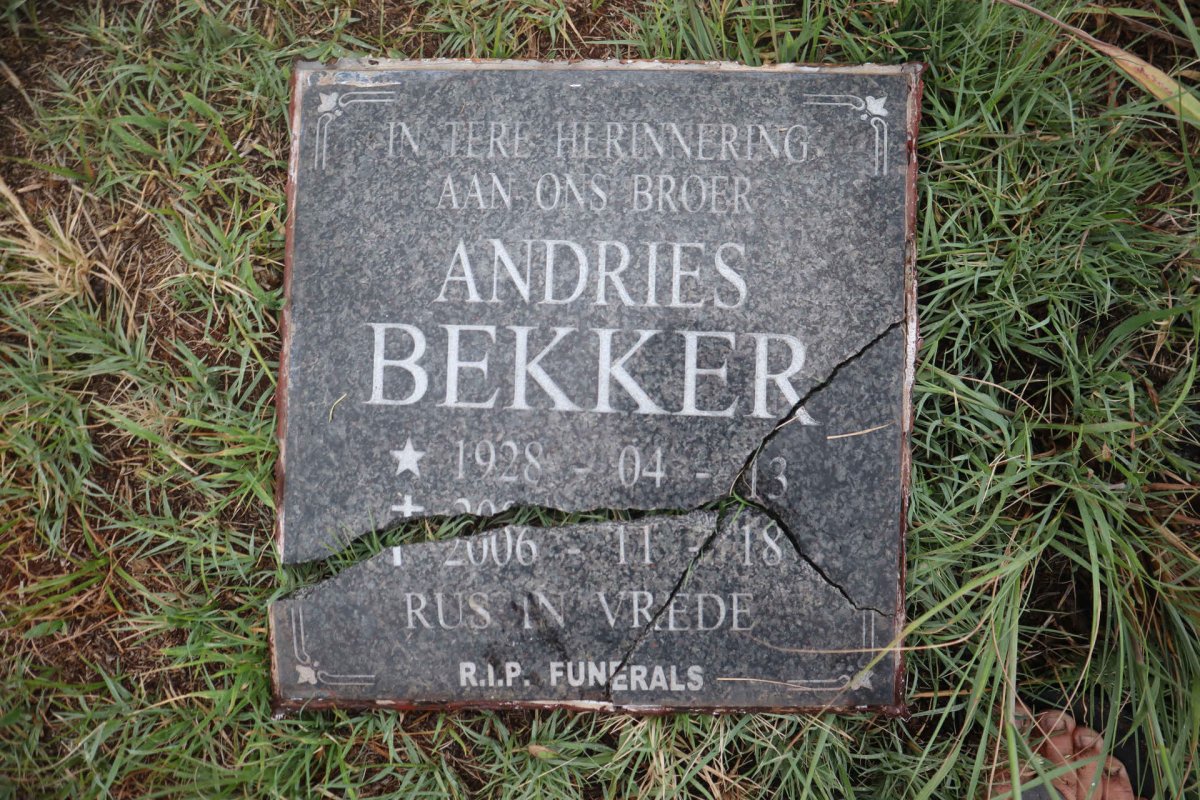 BEKKER Andries 1928-2006