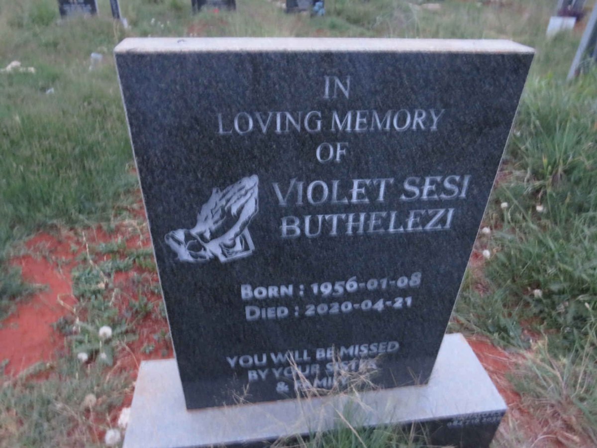 BUTHELEZI Violet Sesi 1956-2020