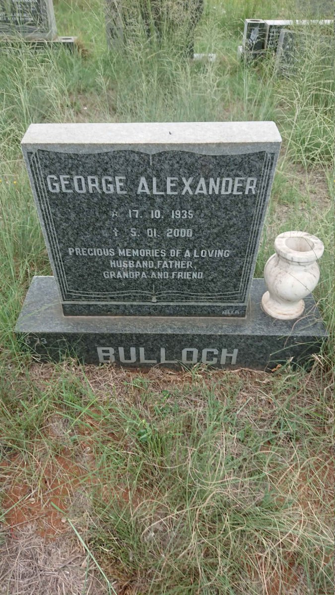 BULLOCH George Alexander 1935-2000