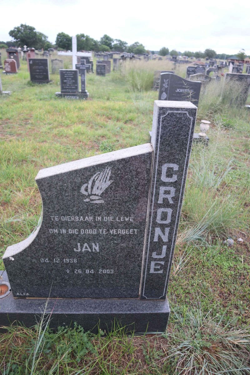 CRONJE Jan 1938-2003