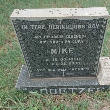 COETZEE Mike 1930-2000