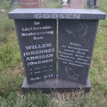 GOOSEN Willem Johannes Adriaan 1939-2009