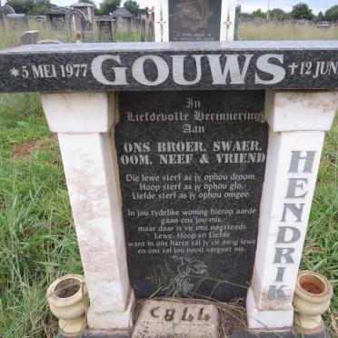 GOUWS Hendrik 1977-2009