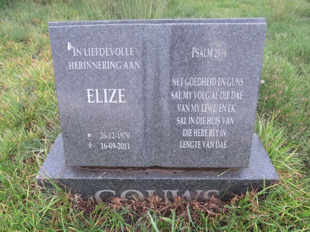 GOUWS Elize 1970-2011