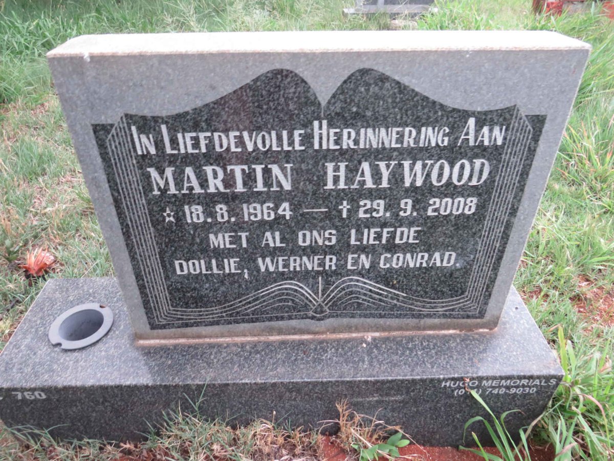 HAYWOOD Martin 1964-2008