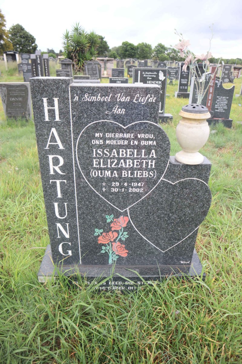 HARTUNG Issabella Elizabeth 1947-2002