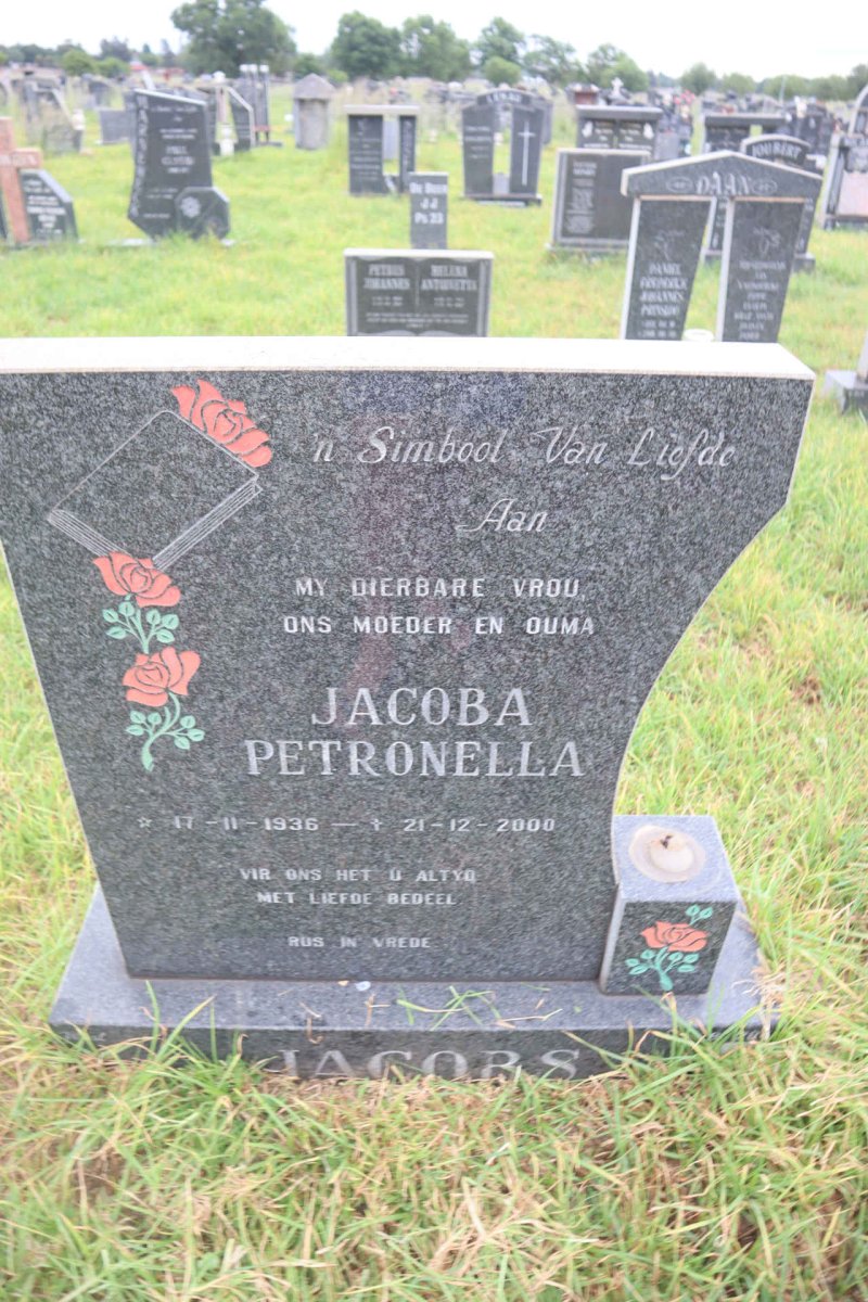 JACOBS Jacoba Petronella 1936-2000