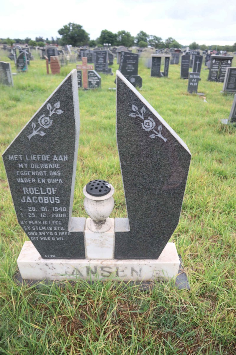 JANSEN Roelof Jacobus 1940-2000
