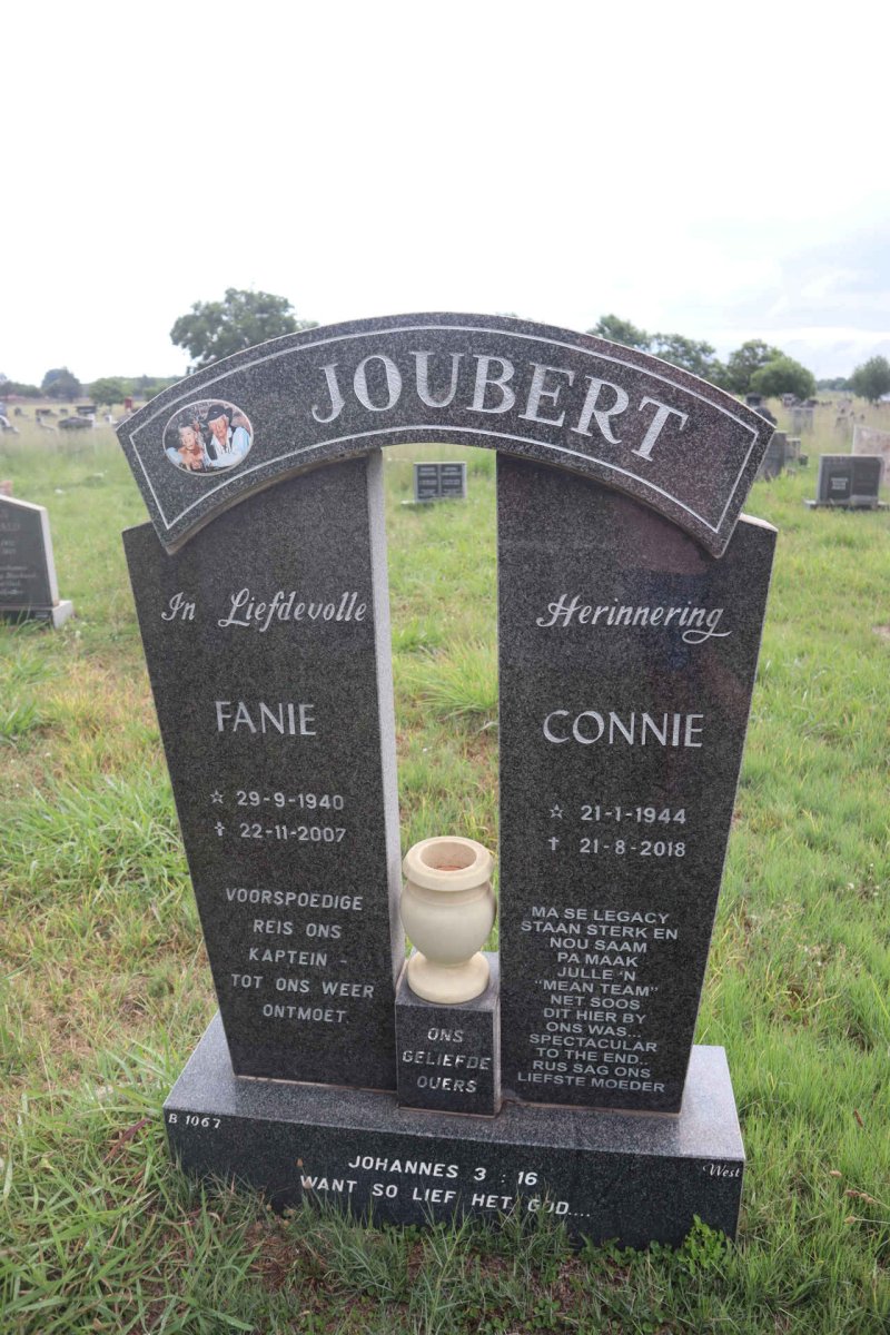 JOUBERT Fanie 1940-2007 & Connie 1944-2007