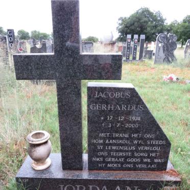 JORDAAN Jacobus Gerhardus 1974-2000
