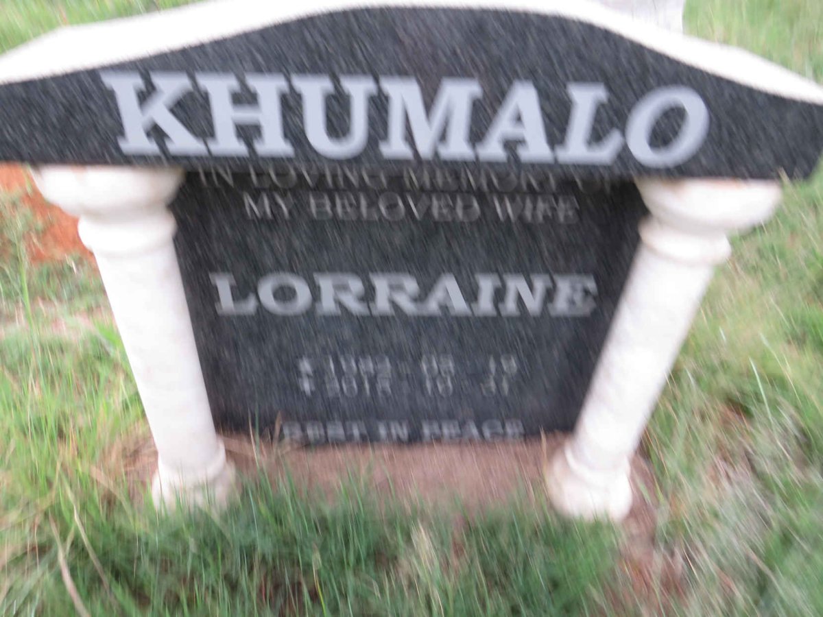 KHUMALO Lorraine 1942-2015