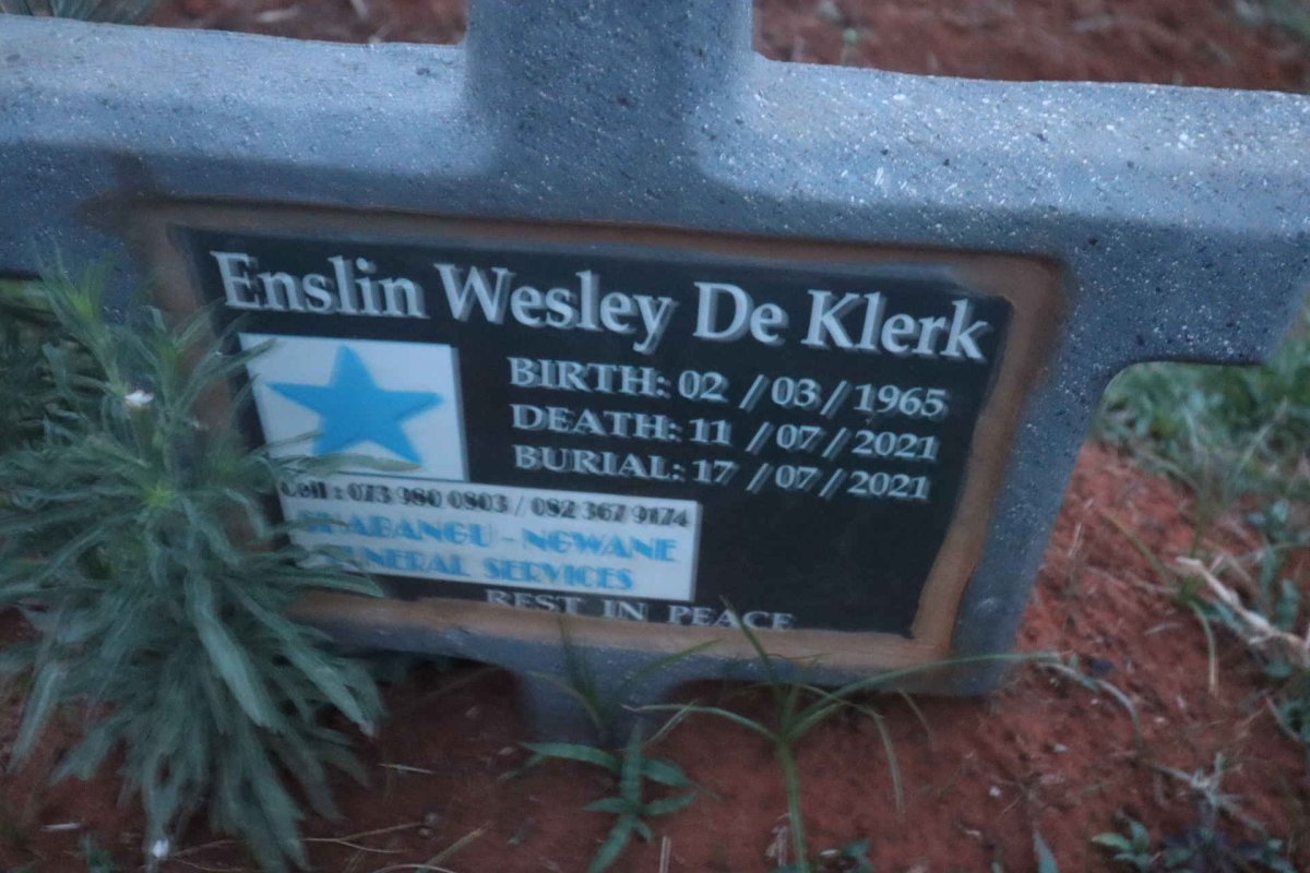 KLERK Enslin Wesley, de 1965-2021