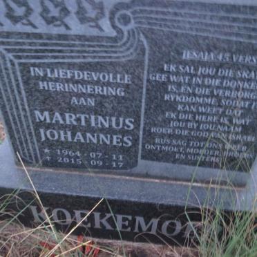 KOEKEMOER Martinus Johannes 1964-2015