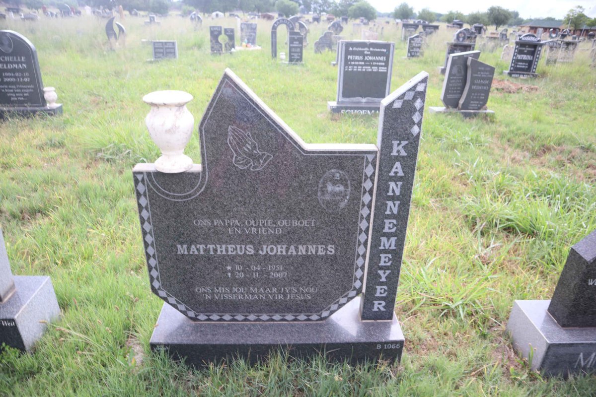 KANNEMEYER Mattheus Johannes 1951-2007