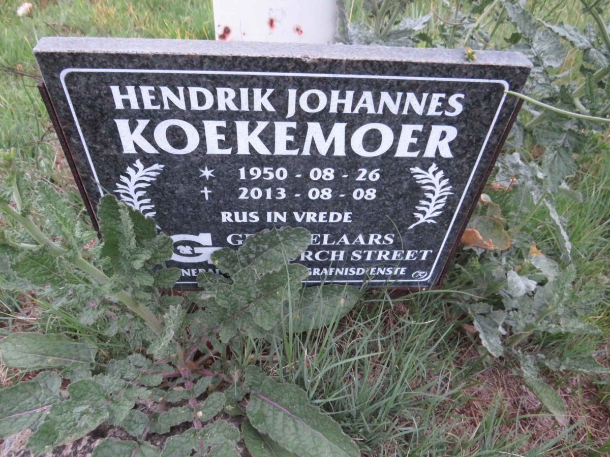 KOEKEMOER Hendrik Johannes 1950-2013