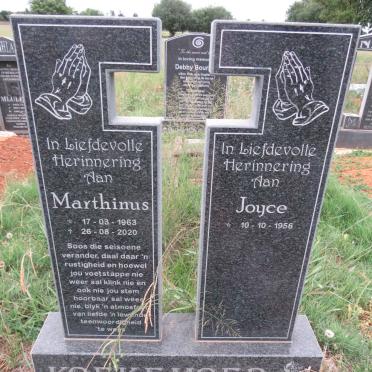 KOEKEMOER Marthinus 1963-2020 & Joyce 1956- 