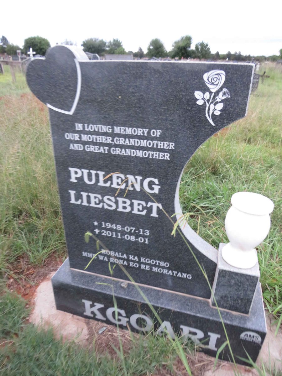 KGOARI Puleng Liesbet 1948-2011
