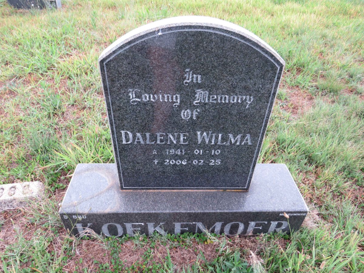 KOEKEMOER Dalene Wilma 1941-2006