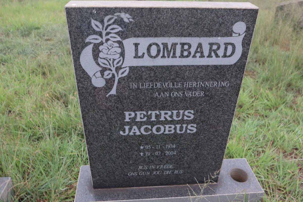 LOMBARD Petrus Jacobus 1934-2004