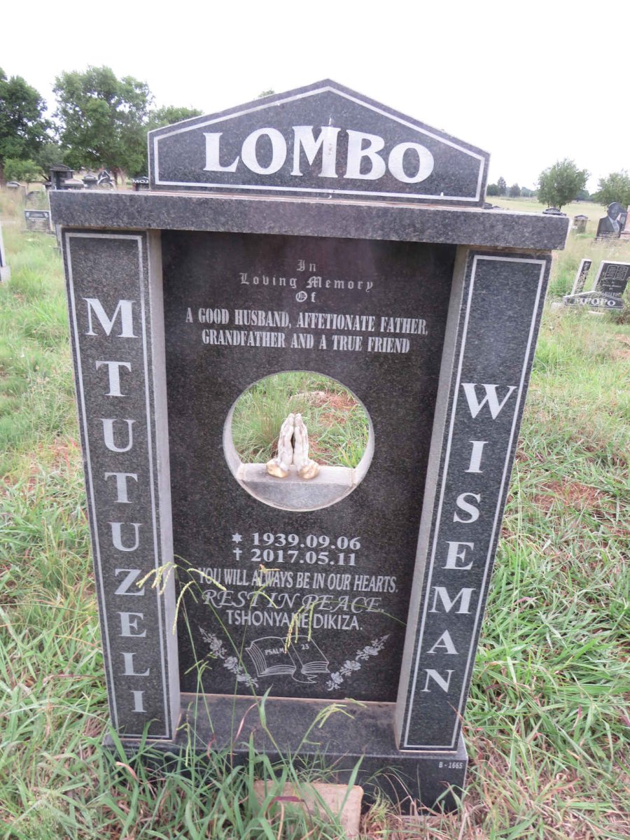 LOMBO Mtutuzeli Wiseman 1939-2017