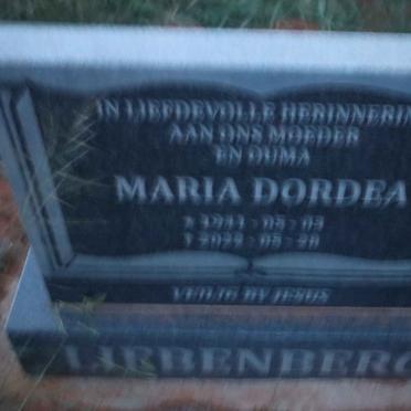 LIEBENBERG Maria Dordea 1943-2022
