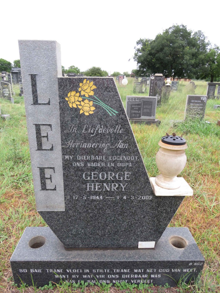 LEE George Henry 1944-2002
