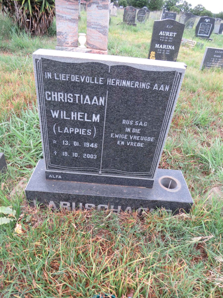 LABUSCHAGNE Christiaan Wilhelm 1946-2003