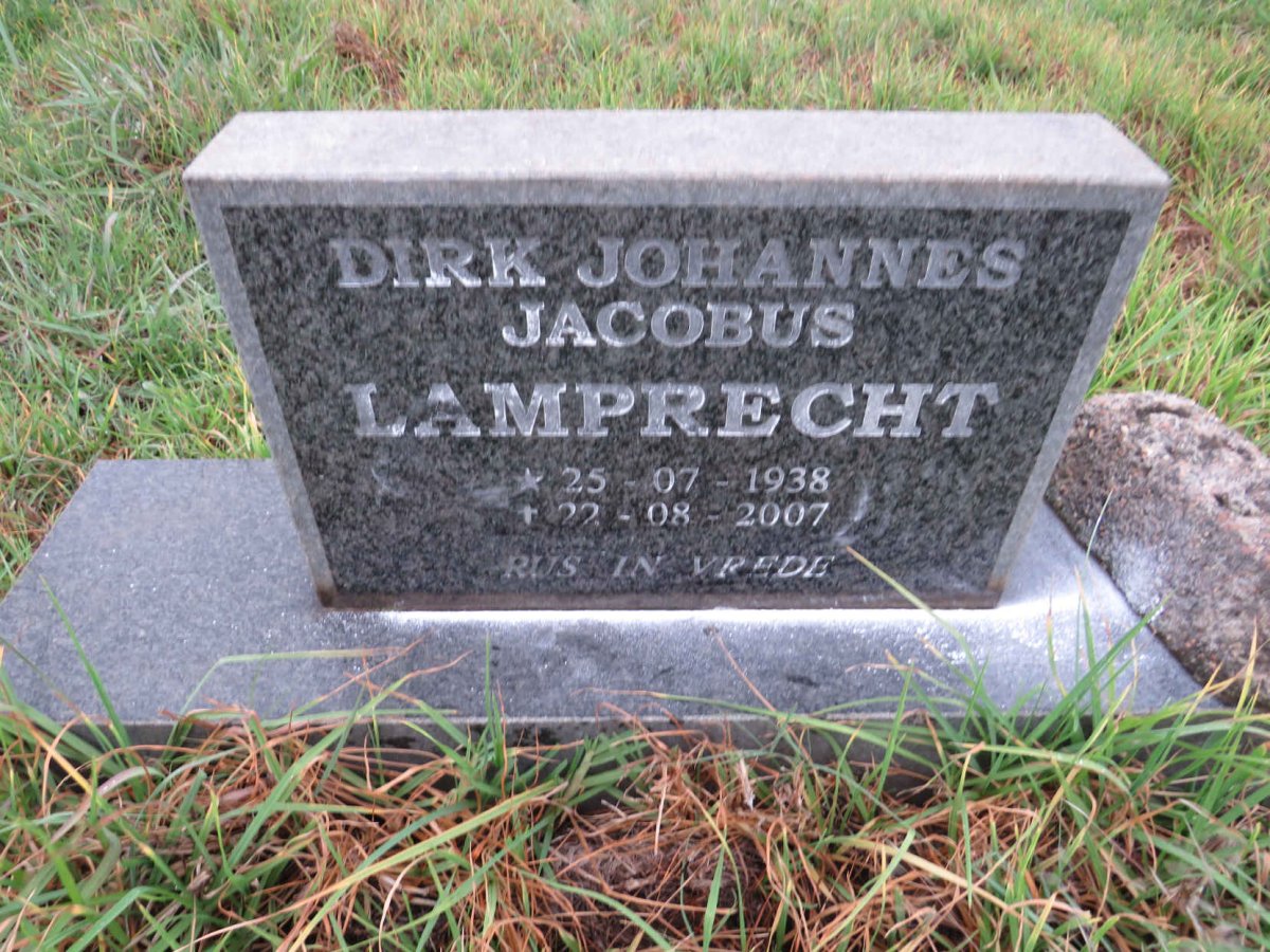 LAMPRECHT Dirk Johannes Jacobus 1938-2007