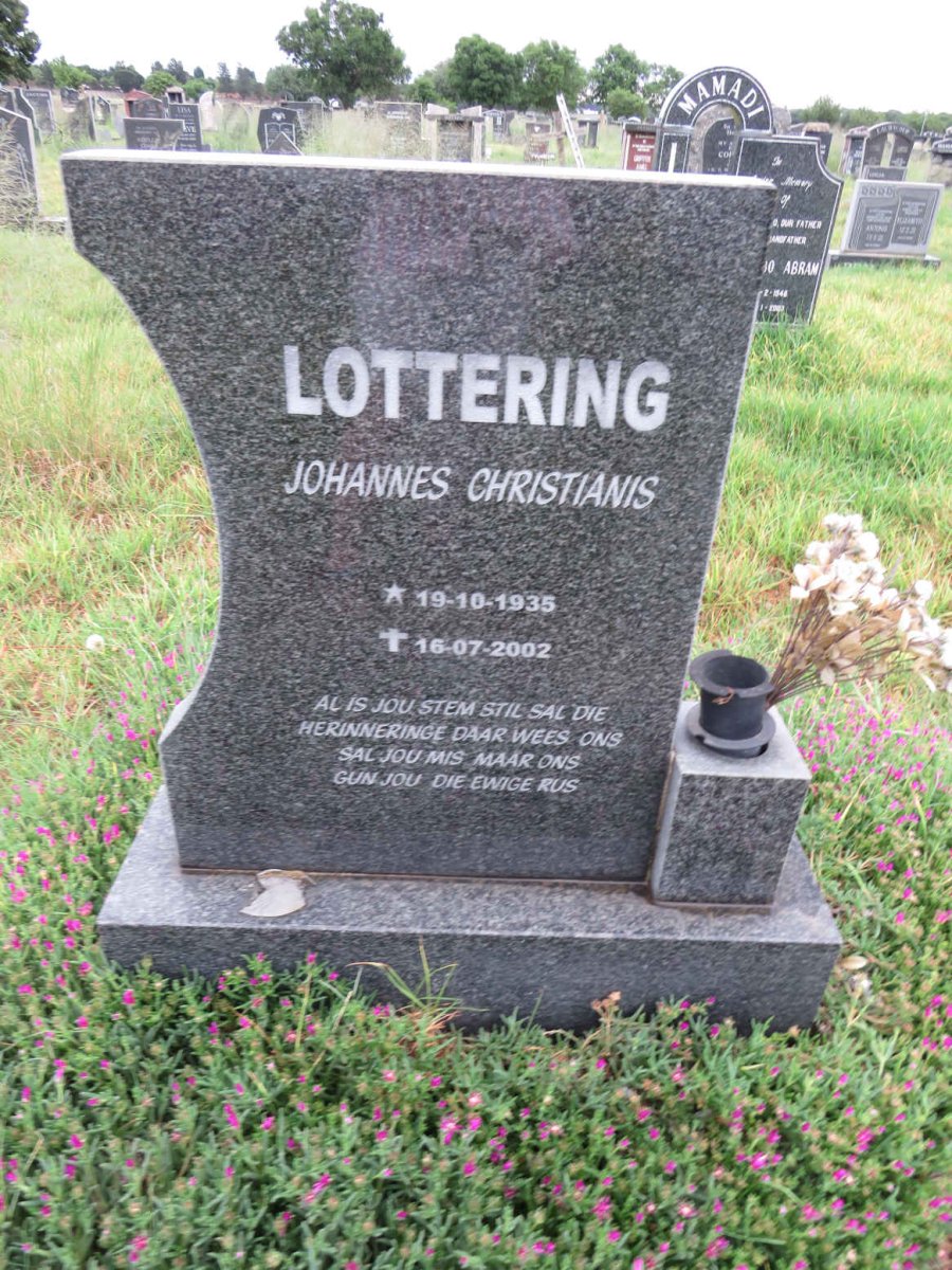 LOTTERING Johannes Christianis 1935-2002
