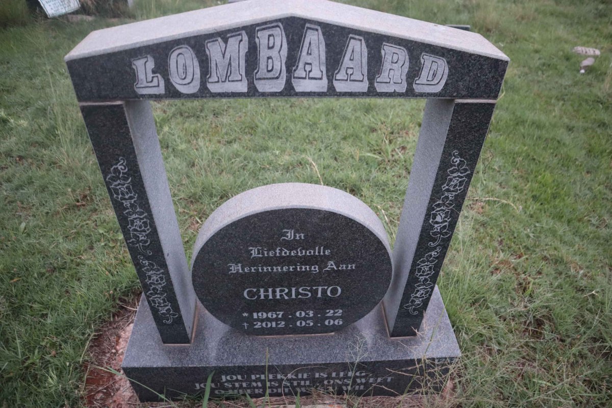 LOMBAARD Christo 1967-2012