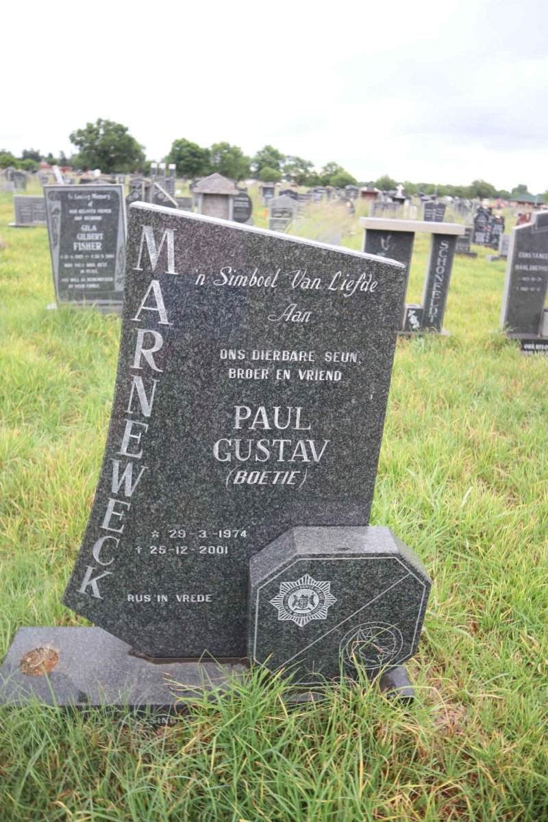 MARNEWECK Paul Gustav 1974-2001