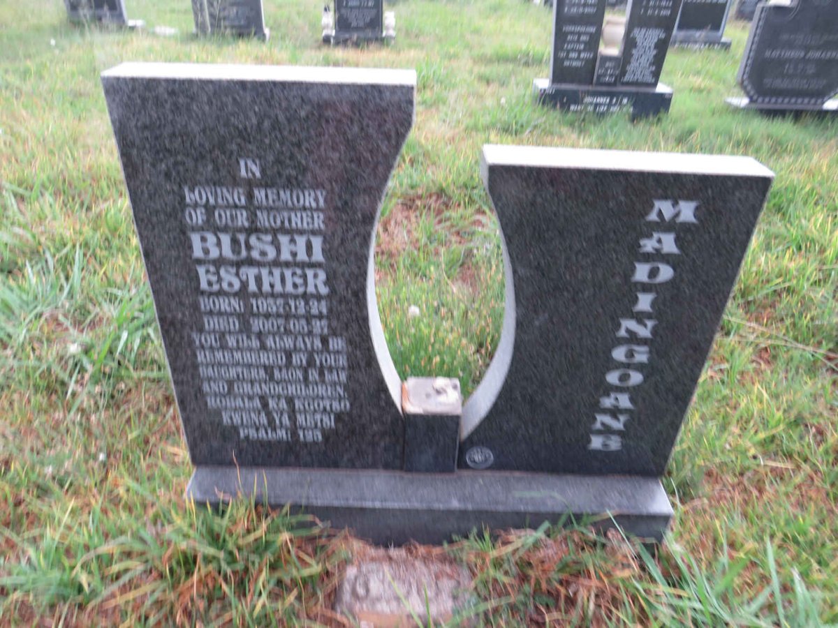 MADINGOANE Bushi Esther 1937-2007