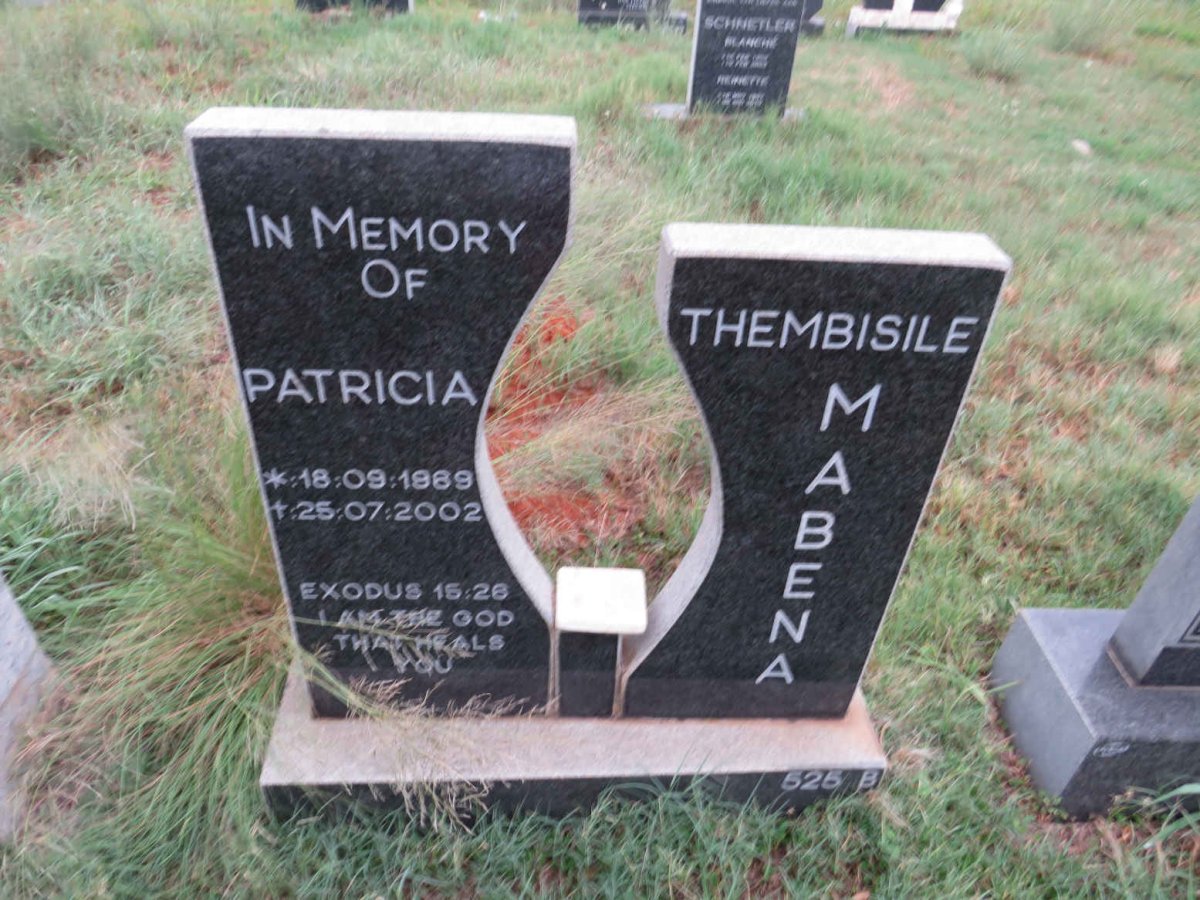 MABENA Patricia Thembisile 1969-2002
