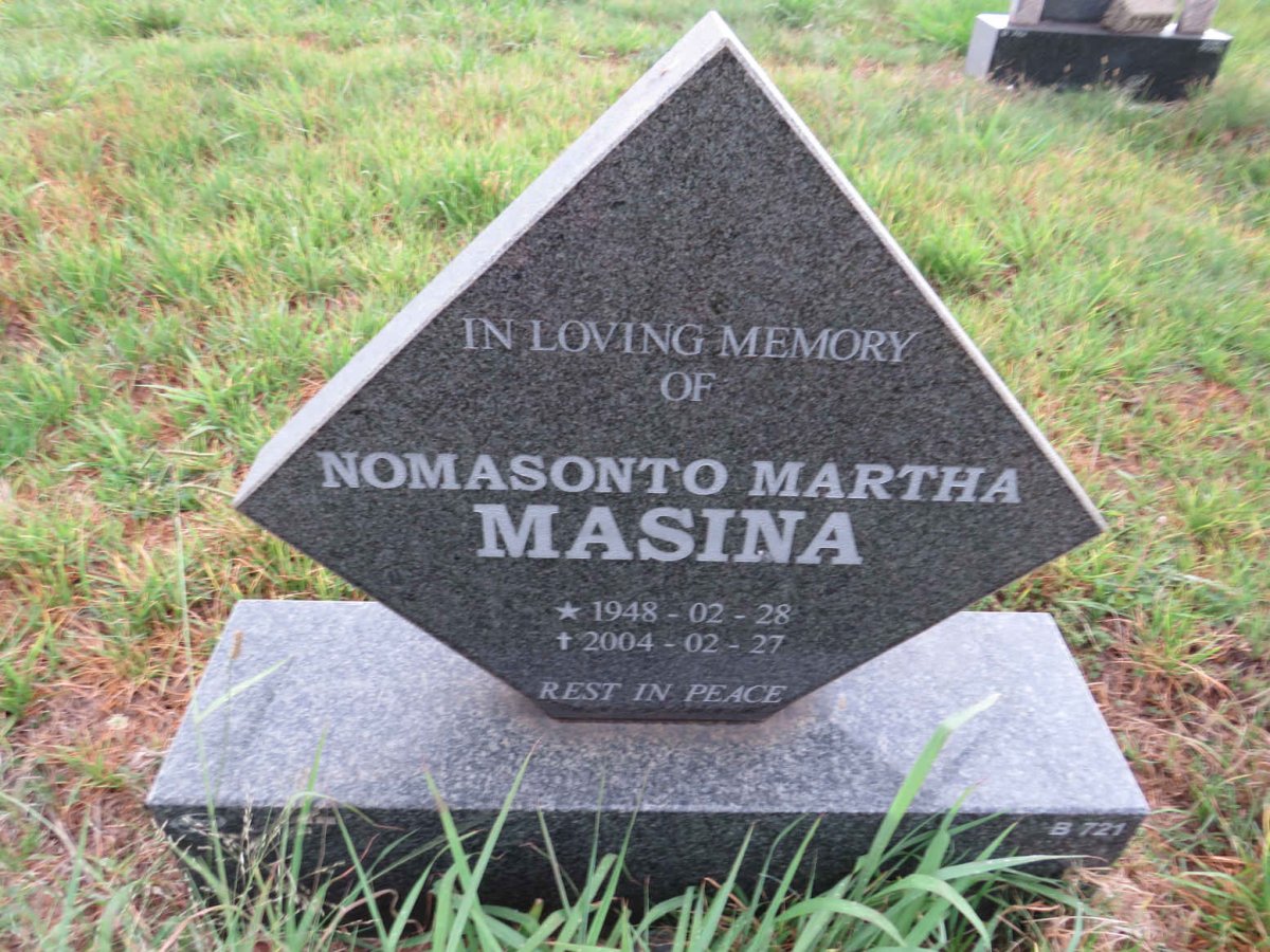MASINA Nomasonto Martha 1948-2004
