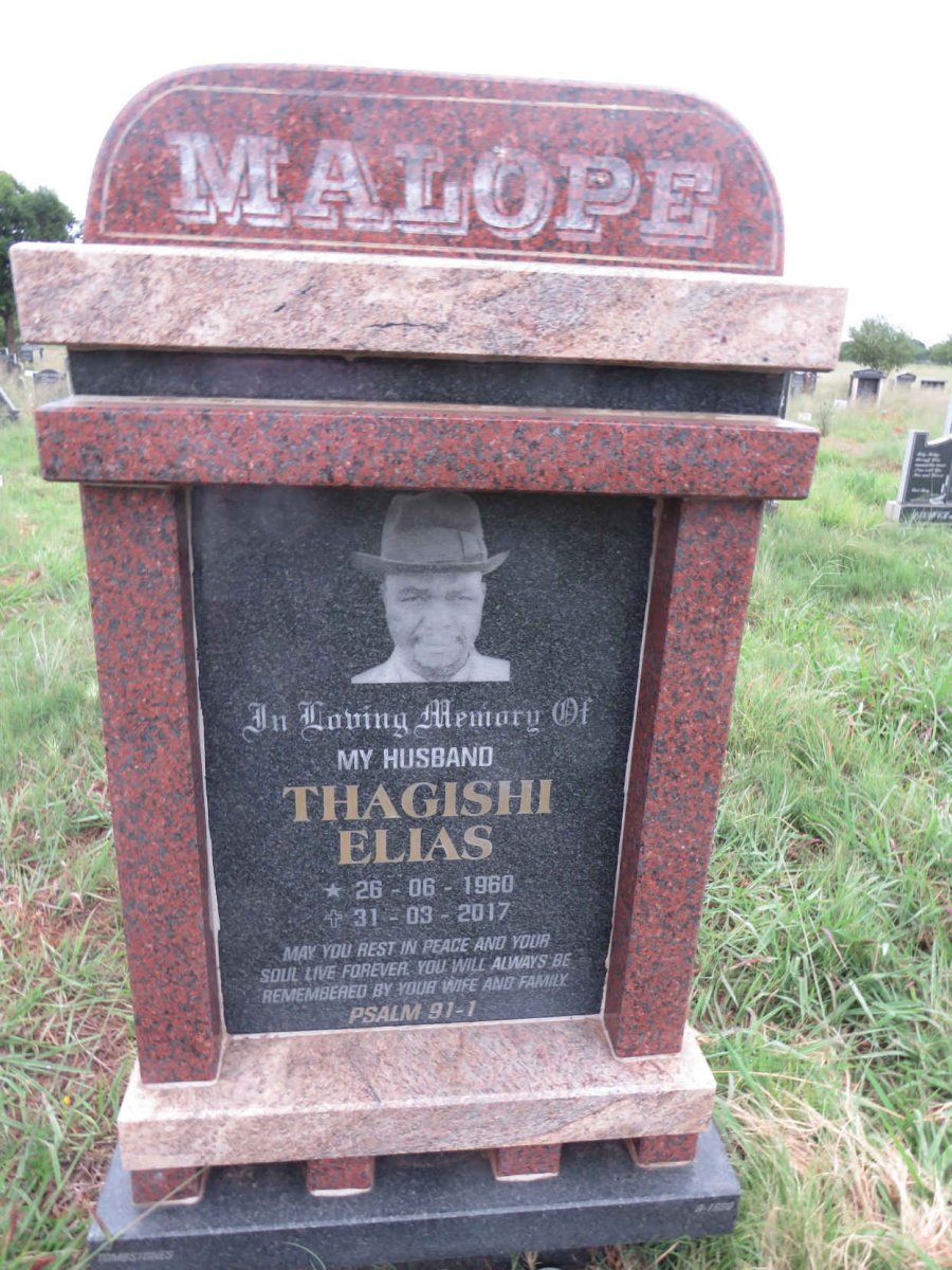 MALOPE Thagishi Elias 1960-2017