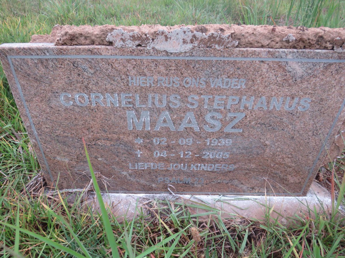 MAASZ Cornelius Stephanus 1939-2005