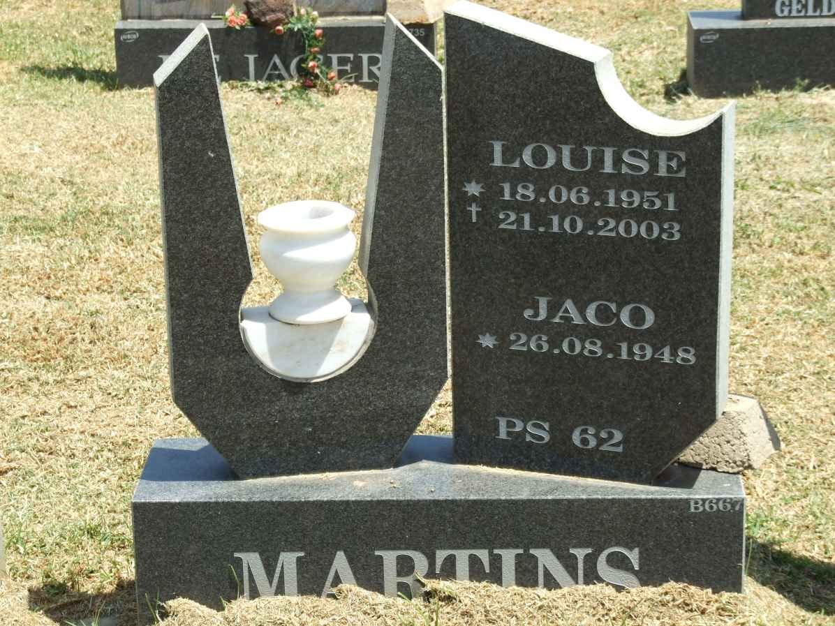 MARTINS Jaco 1948- &amp; Louise 1951-2003