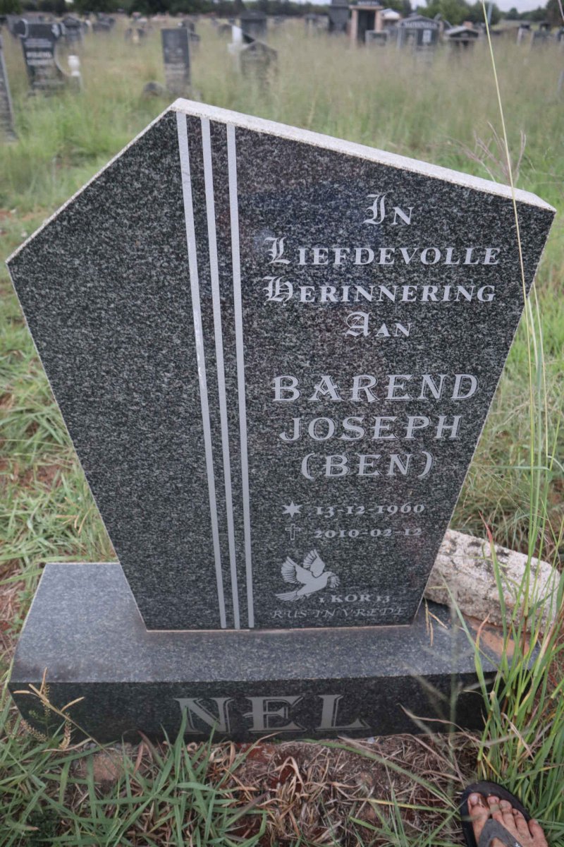 NEL Barend Joseph 1960-2010
