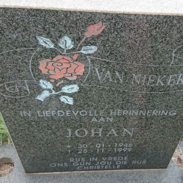 NIEKERK Johan, van 1946-1999